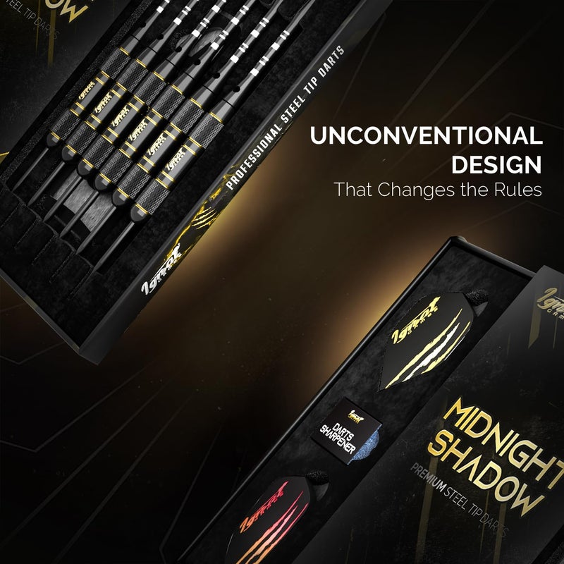 IgnatGames Premium Steel Tip Darts â€“ 3/6/12 Pack Brass Barrels with Aluminum Shafts, 16 GlideXPro Flight Set, Tool Kit & Giftable Case - Image 2